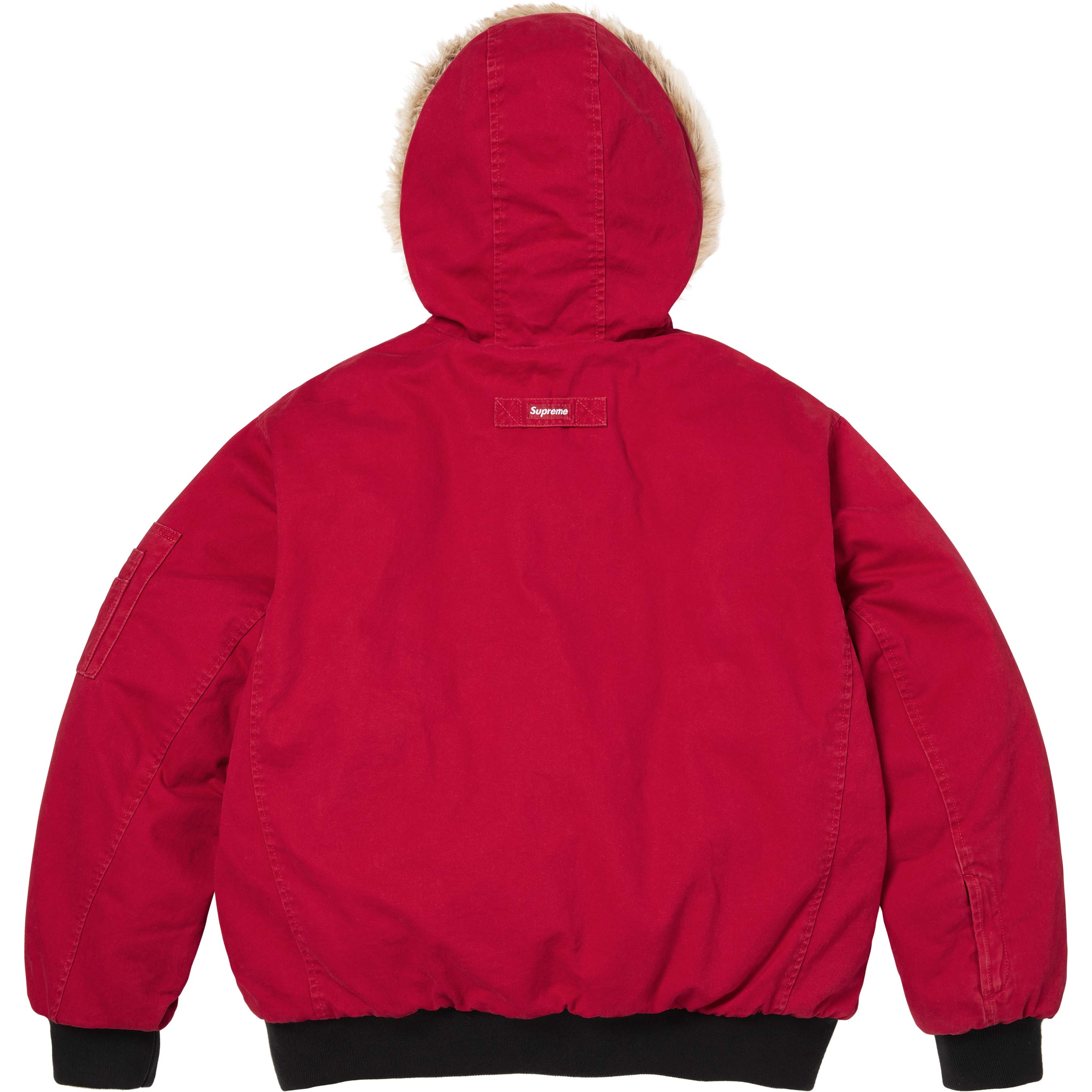 Reversible Faux Fur Hooded Work Jacket view 16